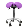 Ergonomic adjustable hocker SELLA purple
