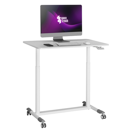 Buddy 04 nastavitelný stolek na kolečkách bílý