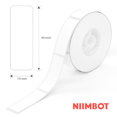 Etykiety seria D Niimbot 14x40mm 155szt przezroczyste