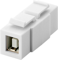 Keystone connector USB type B cable extension