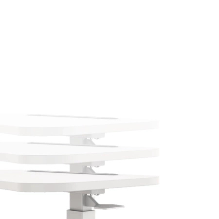 Zestaw wypoczynkowy fotel elektryczny Spacetronik Flax 04M beżowy + stolik regulowany