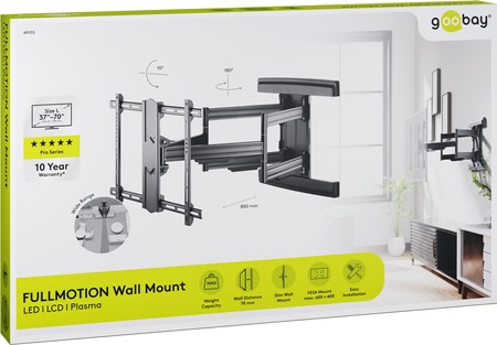 Držák na TV Goobay PRO FULLMOTION L 37"-70" do 70 kg