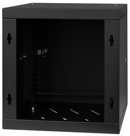Szafa RACK 10'' 6U 300x300mm CZARNA Drzwi stalowe