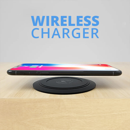 Spacetronik SPS-R0D3B round countertop socket