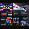 WiFi6 LCD projektor 1080p 700Ansi BT5 Yaber U12
