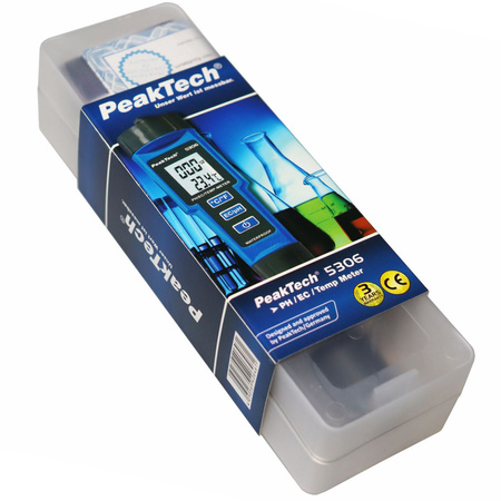 PeakTech 5306 pH-, Temperatur- und EC-Füllstandmessgerät