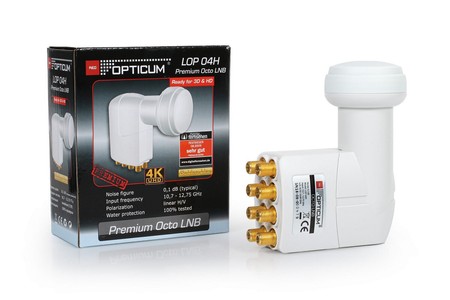 LNB LOP-04H OCTO OPTICUM konvertor pre 8 tunerov