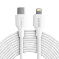 Kabel USB-C - Lightning LDNIO 1m 30W bílý LC121I