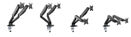 Uchwyt gazowy na dwa monitory Spacetronik SPA-G120