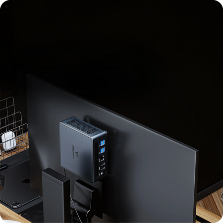 Minisforum UM790 PRO Hochgeschwindigkeits-Mini-PC, AMD Ryzen 9 7940HS, AMD Radeon 780M, 64GB RAM DDR5, 2 x M.2 SSD 1 TB, Windows 11 Pro, 8K