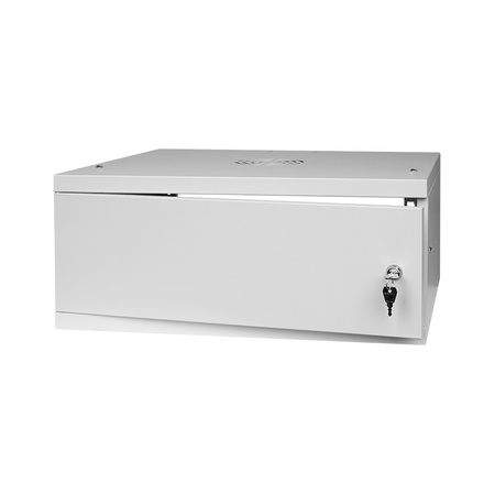 RACK 19'' 4U 600x350mm Graue Stahltür