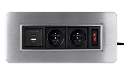 Spacetronik SPS-O24CS V2 countertop swivel socket