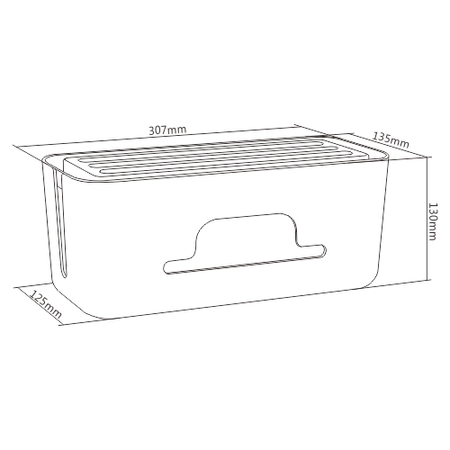 Spacetronik organizér kabelů BOX SR-202