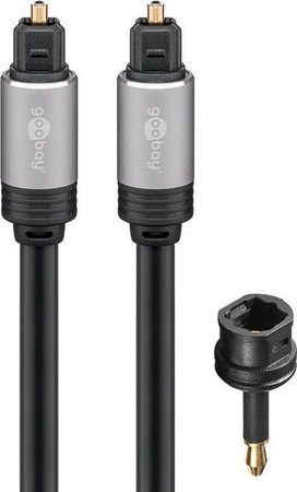 Audio kábel Jack - 2x RCA Goobay Plus TEXTIL 3m