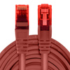 Kabel RJ45 CAT 6 U/UTP AWG24 červený 1m