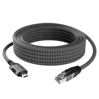 USB-C Gigabit Netzwerkkarte, 5m Adapterkabel