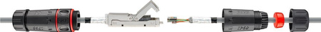 Łącznik kabli sieciowych S/FTP CAT6 IP68 Goobay