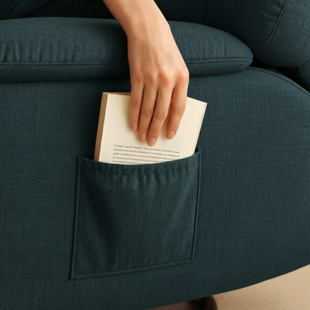 Zestaw wypoczynkowy fotel Spacetronik Flax 04M + stolik regulowany BUDDY