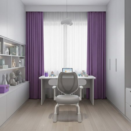 Krzesło dziecięce SPC XD 26G szare regulacja wysokości podłokietniki