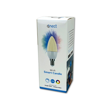 Qnect QN-WB03 E14 RGB WiFi smart light bulb
