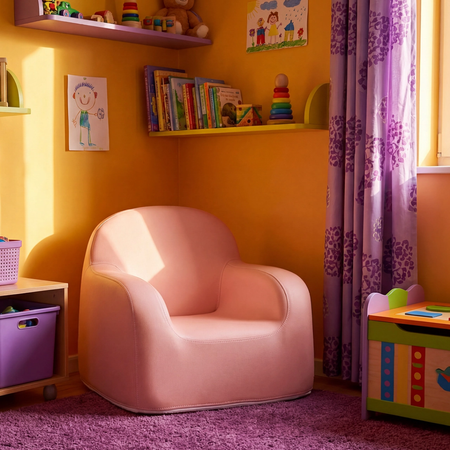 Zestaw mebli dziecięcych Spacetronik – stolik SPEX201 i sofa SPC-XD-23 różowy