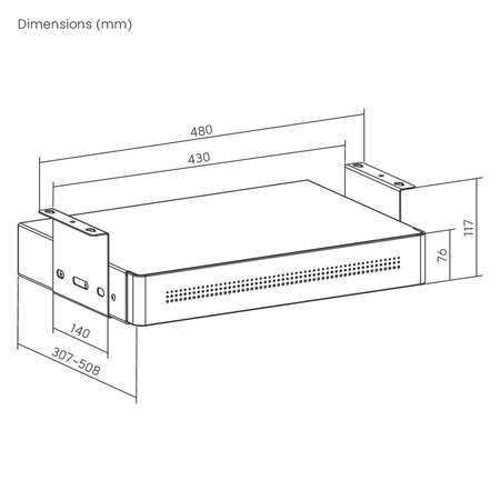 Under-Desk Storage Drawer Shelf USB Standard Black
