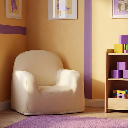 Zestaw mebli dziecięcych Spacetronik – stolik SPEX201 i sofa SPC-XD-23 waniliowy