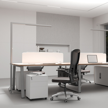 Lampa wolnostojąca podłogowa GLOW D22 Pro Srebrna