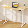 Spacetronik Moris SPE-O121 120x60 electric desk, White frame, Light wood top