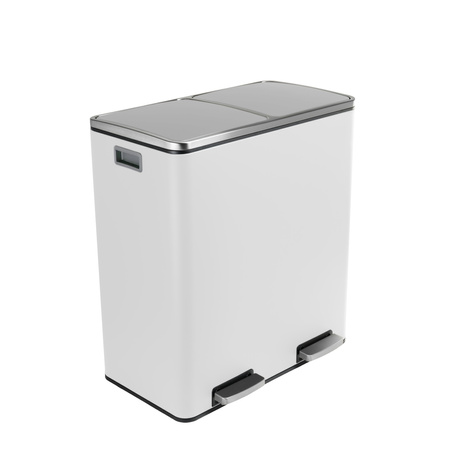 Funky Trash Can White Black Spacetronik Podwójny