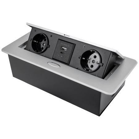 Spacetronik SPS-D24S V2 Arbeitsplattensteckdose Öffnung