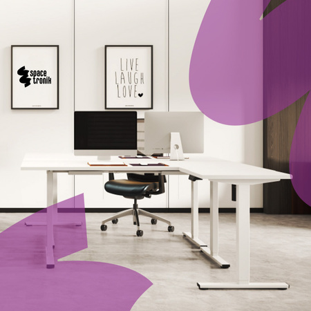 Spacetronik SPE-123LW elektrischer Tischständer