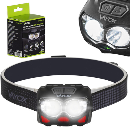 Headlamp flashlight 500lm motion sensor VAYOX VA0078