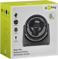 Bodenventilator 9" 30W Goobay schwarz