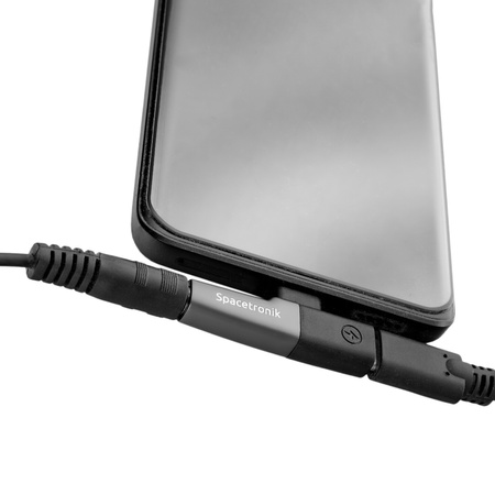 Adaptérový kábel USB-C na Jack 3,5 mm s USB-C SPU-A28