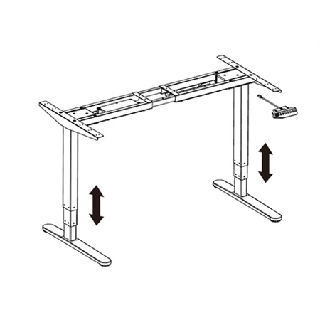 Spacetronik SPE-223G electric desk stand