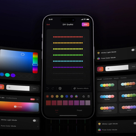 Lampki świąteczne RGBIC 100 LED Smart Yeelight 10m