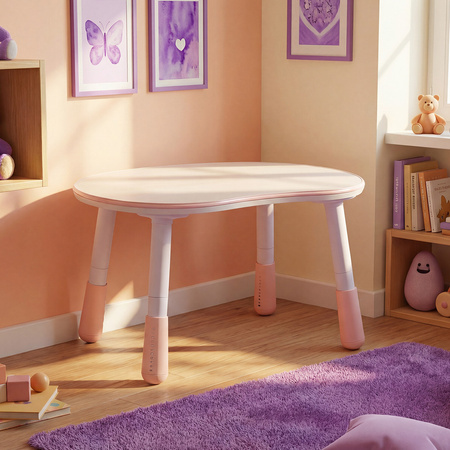 Zestaw mebli dziecięcych Spacetronik – stolik SPEX201 i sofa SPC-XD-23 różowy