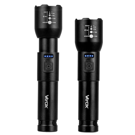 Taktická baterka hliníková 20W 800lm VAYOX VA0180