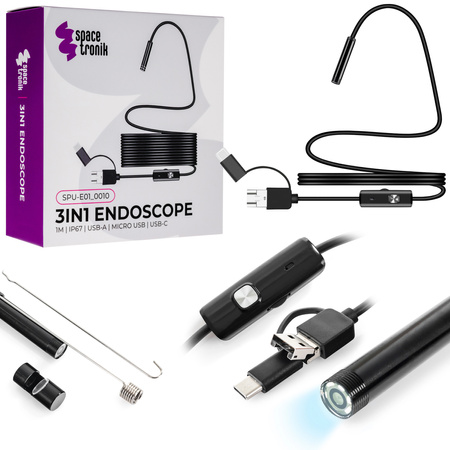 USB 3-in-1 IP67 7mm endoscope camera SPU-E01 1m