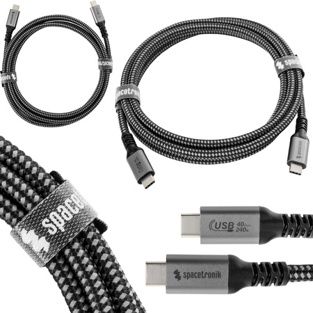 Kabel USB-C 4.0 40Gbit/s Spacetronik 1.8m 240W
