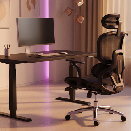 Regulowany Fotel z masażerem 5D DORIS-20 Czarny