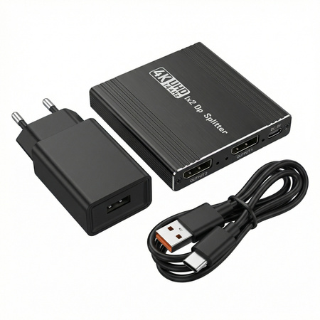 Rozgałęźnik DisplayPort 1x2 4K Spacetronik