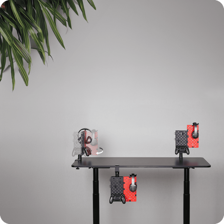 Holdee SPB-150R gelochtes Zubehörbrett, Rot/Schwarz