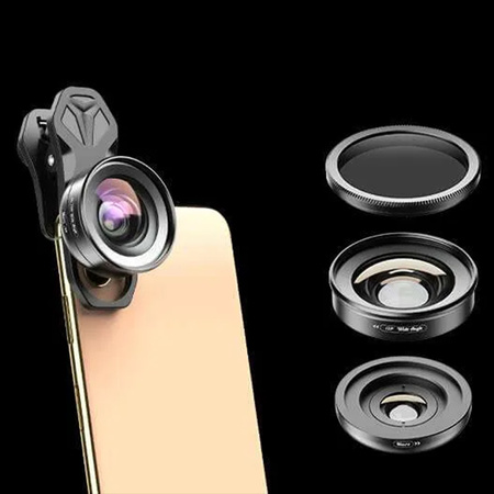 Two phone lenses wide angle 120 macro 10x