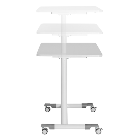Adjustable table on wheels Buddy 04 white