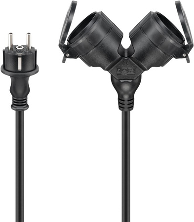 Goobay electric extension cable 2x socket 10m