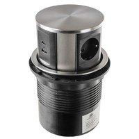 Spacetronik SPS-R3D5B V2 round tabletop socket