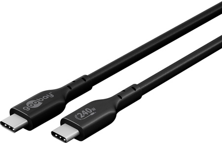USB-C 2.0 480 Mbps 5A 48V 240W cable Goobay 1m