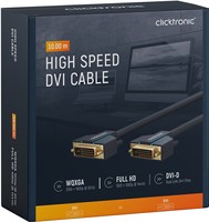 CLICKTRONIC DVI-D - DVI-D (24+1) kabel 10m